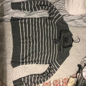 AE Outfitters 2-Button/Half-Zip Sweater